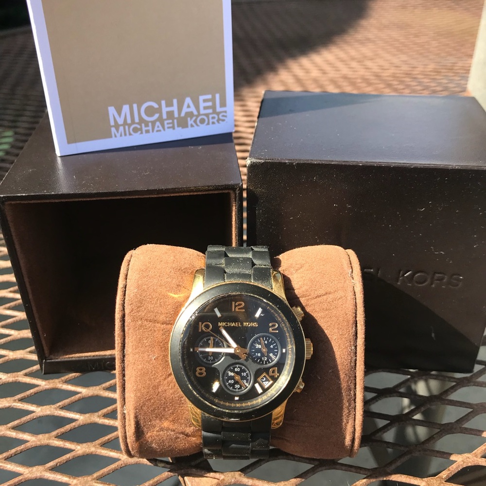Michael Kors MK5191 Women’s Black and gold watch